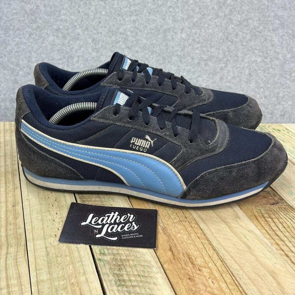 Puma Fuego Nylon Shoes Mens Size 10.5 Blue Navy Trainers Sneakers 342792-05